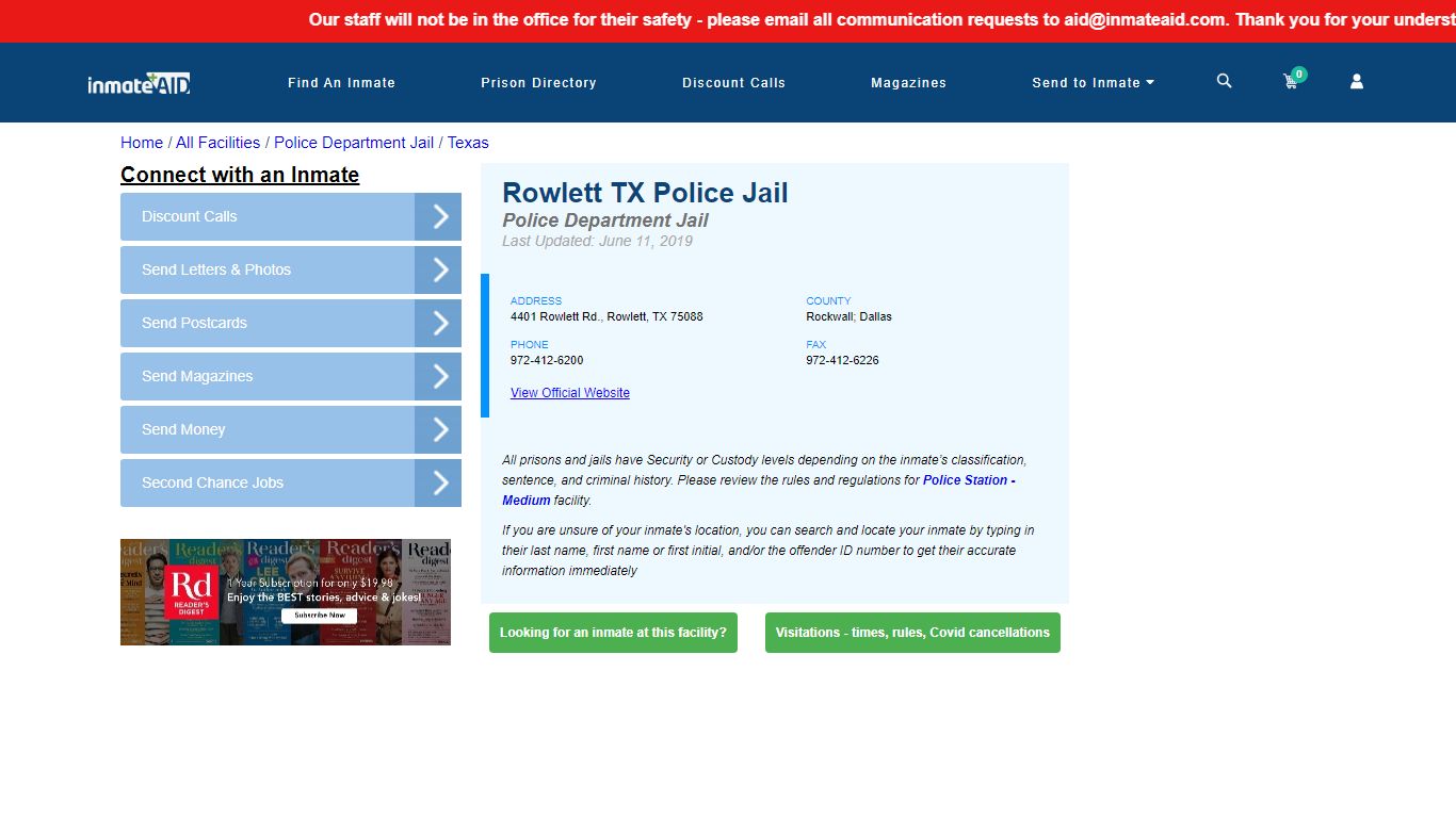 Rowlett TX Police Jail & Inmate Search - Rowlett, TX